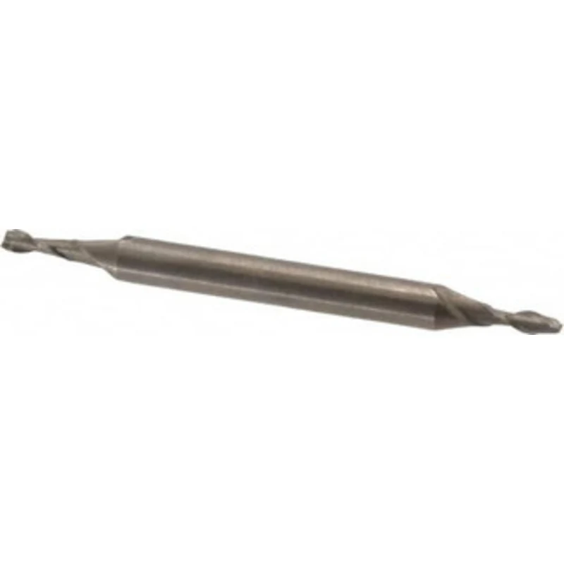 Value Collection 3/32, 9/32 LOC, 3/16 Shank Diam, 2-1/4 OAL, 2 Flute, High Speed Steel Square End Mill Double End, Un...